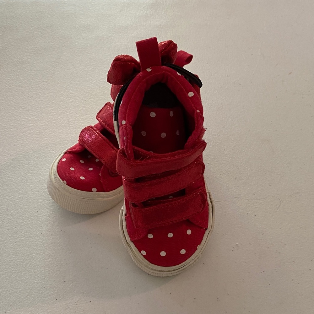 Disney Red Polka Dot Kids Sneakers